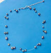 double-strand black pearl illusion necklace