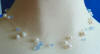 triple-strand pearl and light blue crystal illusion necklace