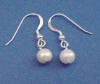 sterling silver pearl earrings