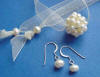 pearl ball organza wedding jewelry set