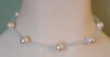 bridesmaid large pearl and organza necklace