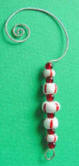 sterling silver peppermint christmas ornament hanger