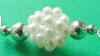 sterling silver pearl ball christmas ornament hanger