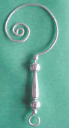 sterling silver christmas ornament hanger