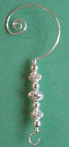 sterling silver christmas ornament hanger