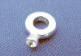 sterling silver pandora style european large hole bead charm engagement ring with crystal