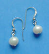 sterling silver pearl earrings