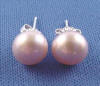 pink pearl earrings