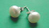 sterling silver pearl stud earrings