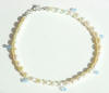 bridal pearl anklet - something blue anklet