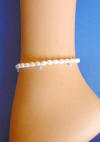 bride's something blue wedding day anklet