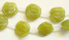 carved jade rose beads