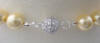 Round sterling silver rhinestone clasp