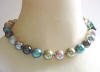 multi-color shell pearl necklace