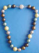 multi-color shell pearl necklace