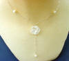 white rose necklace