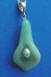 amazonite calla lily pendant