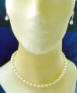 our handcrafted classic freshwater pearl necklace and earrings 2-piece wedding jewelry set