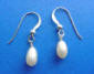 oval pearl earrings
