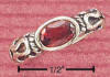sterling silver garnet bali toering