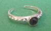 sterling silver black onyx toering