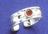 sterling silver garnet toering