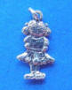 even the back of this charm is cute - handmade sterling silver flowergirl charm