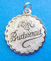 Sterling silver vintage bridesmaid charm