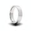 6mm wide flat tungsten carbide wedding band