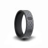 heavy stone rings (r) engraved black zirconium wedding band