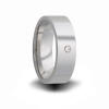 8mm wide tungsten cabride diamond wedding band