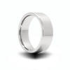 8mm wide flat tungsten carbide wedding band