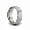 8mm wide titanium wedding band