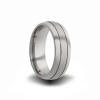 8mm wide titanium wedding band