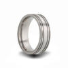 8mm wide titanium wedding band