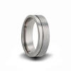 8mm wide titanium wedding band