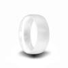 white ceramic wedding band