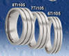 heavy stone rings titanium wedding bands