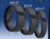 black zirconium wedding rings