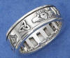 nickle-free sterling silver irish spinner wedding band