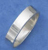 sterling silver 6mm flat wedding band