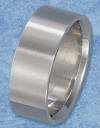 men's 9mm brushed finish stainless steel wedding band