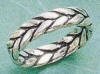 sterling silver antiqued rope design wedding band