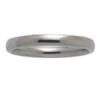 3mm domed titanium wedding band