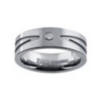 titanium diamond wedding band