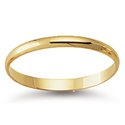 14k gold 2mm yellow gold light weight wedding band