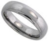 domed tungsten carbide wedding band