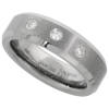 diamond tungsten carbide wedding band