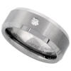 diamond tungsten carbide wedding band