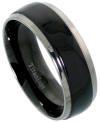 black titanium wedding band